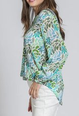 APNY APNY Green Multi Crossover Top W/Tassel