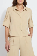 Lysse Lysse Raffia Tyla Crochet Detail Short Sleeve Jacket Lysse Lysse Raffia Tyla Crochet Detail Short Sleeve Jacket