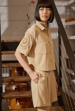 Lysse Lysse Raffia Tyla Crochet Detail Short Sleeve Jacket Lysse Lysse Raffia Tyla Crochet Detail Short Sleeve Jacket