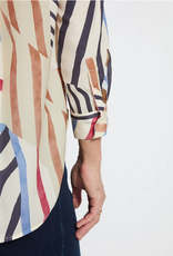 Lysse Lysse Stripe Yesenia Roll Tab utility Shirt