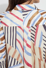 Lysse Lysse Stripe Yesenia Roll Tab utility Shirt