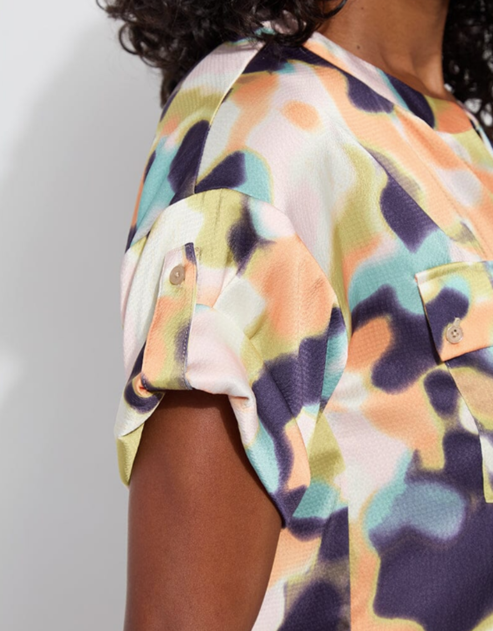 Lysse Lysse Ethereal Olena Drop Shoulder Utility Blouse