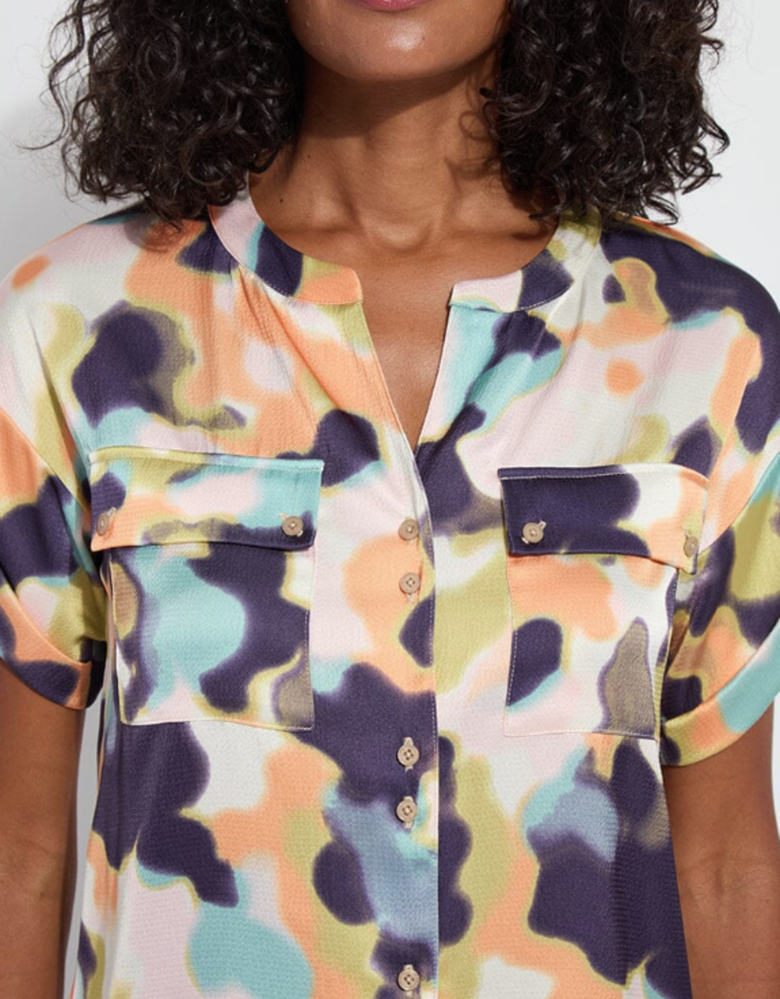 Lysse Lysse Ethereal Olena Drop Shoulder Utility Blouse