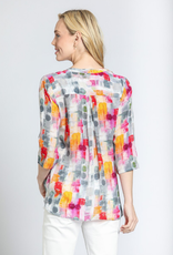 APNY APNY Grey/Pink V Neck W/Tassel
