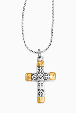 Brighton Brighton Silver/Gold Venezia Cross Reversible Necklace