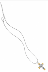 Brighton Brighton Silver/Gold Venezia Cross Reversible Necklace