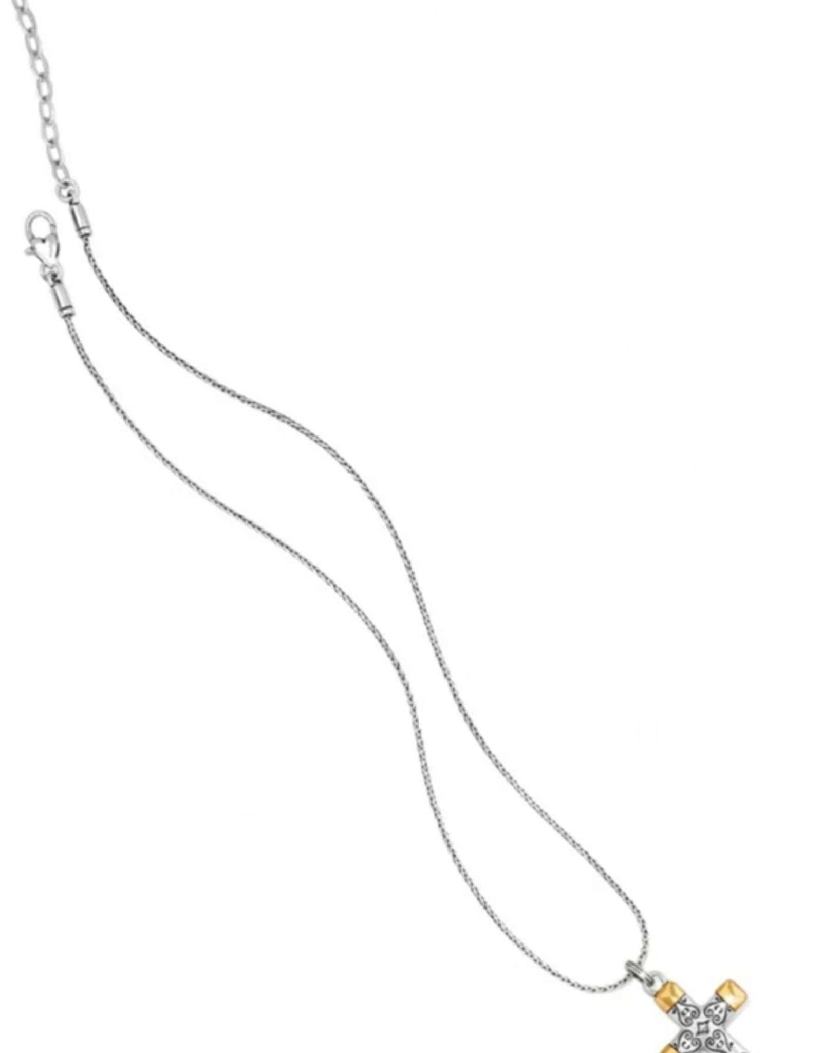 Brighton Brighton Silver/Gold Venezia Cross Reversible Necklace