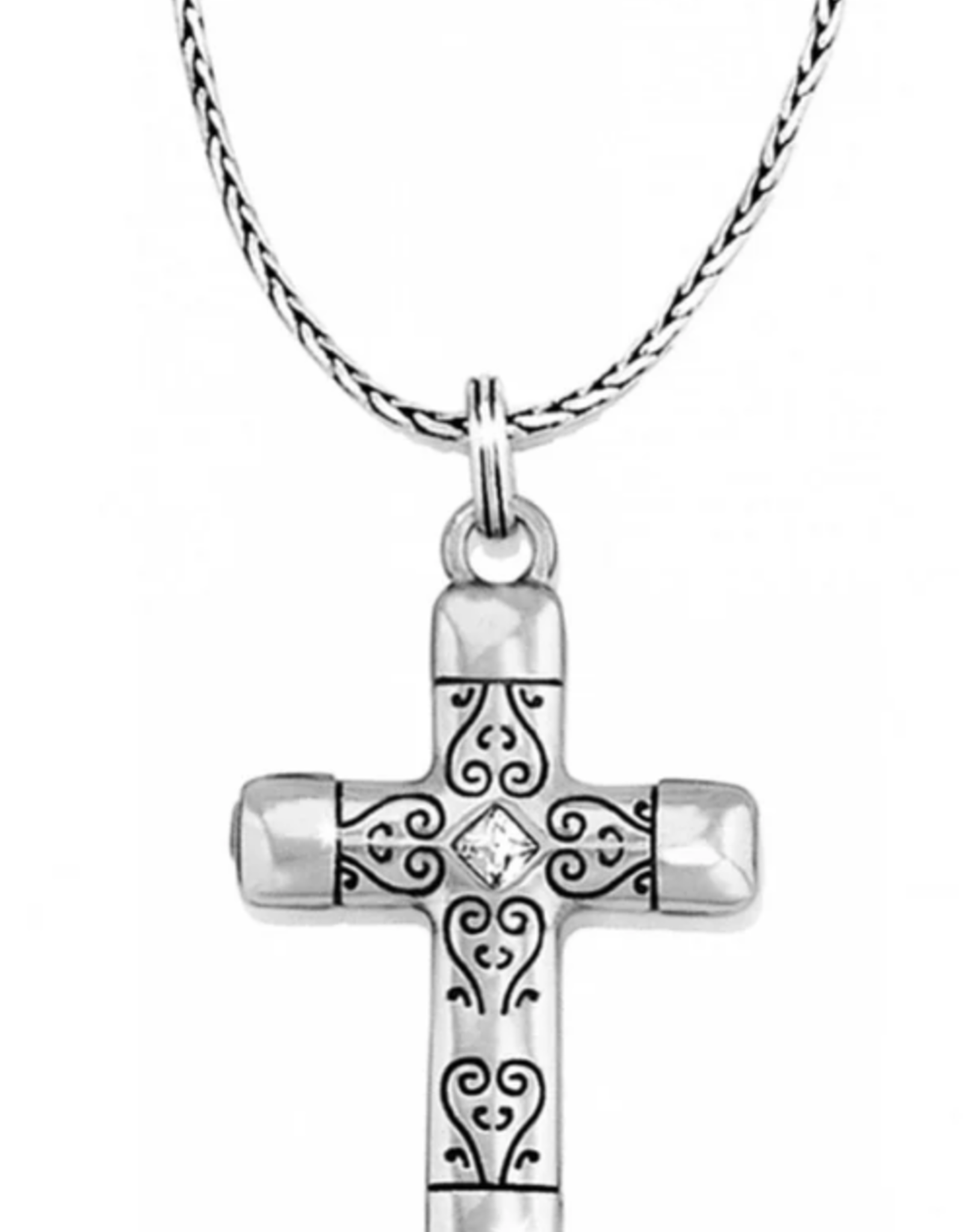 Brighton Brighton Silver/Gold Venezia Cross Reversible Necklace