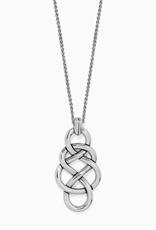 Brighton Brighton JM7729 Silver Interlok Braid Pendant Necklace AK