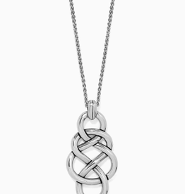 Brighton Brighton JM7729 Silver Interlok Braid Pendant Necklace AK
