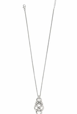 Brighton Brighton JM7729 Silver Interlok Braid Pendant Necklace AK