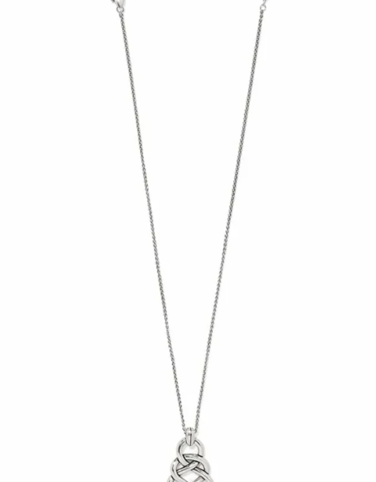 Brighton Brighton JM7729 Silver Interlok Braid Pendant Necklace AK
