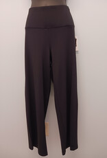 Multiples Multiples Black Pull On Wide Band Elastic Waist Wide Leg Crop