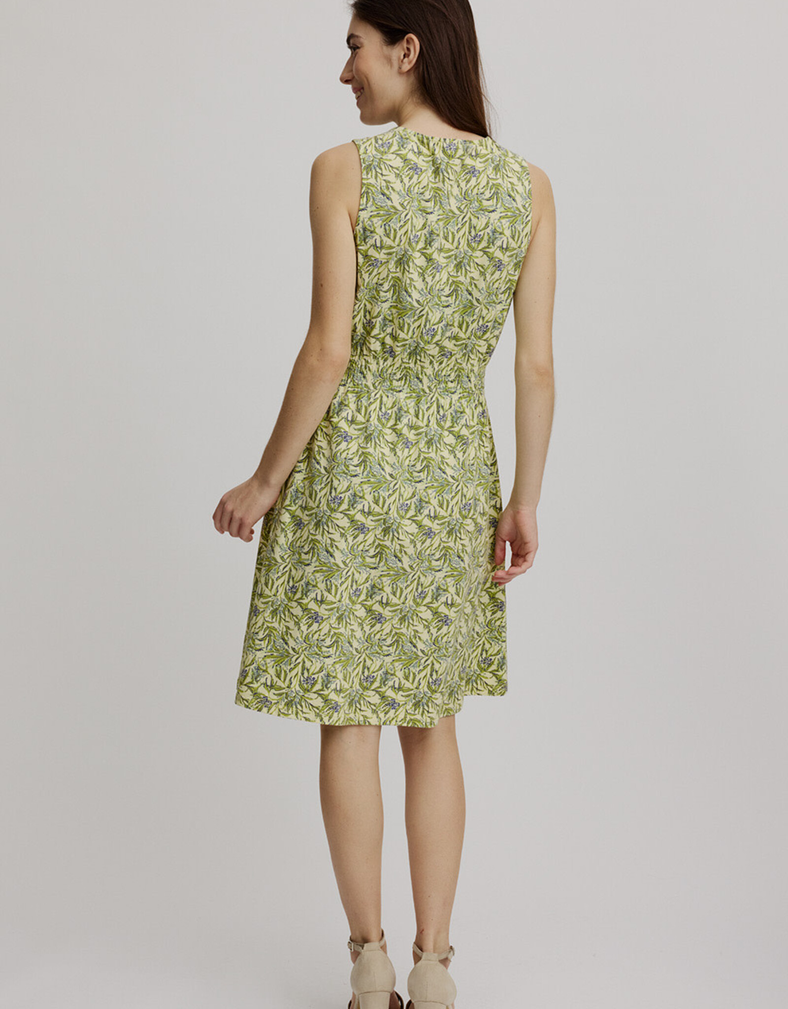 Tranquillo Tranquillo Summer Leafs Cotton Jersey Dress