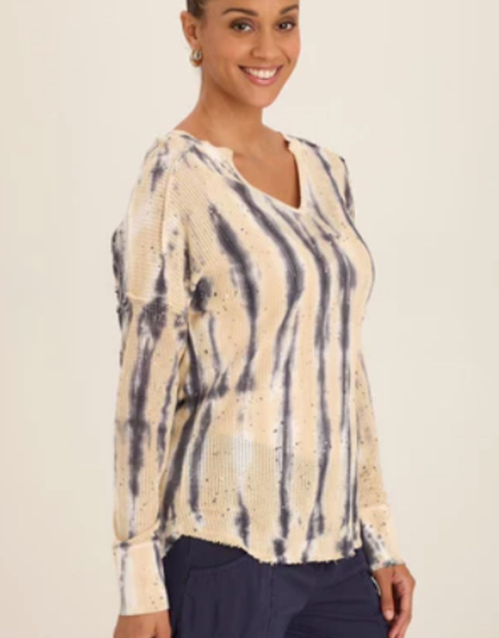 Wearables Wearables Flecked Wash Mesh Bullock Pullover