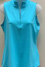 Lulu B Lulu B Sleeveless Zip Top