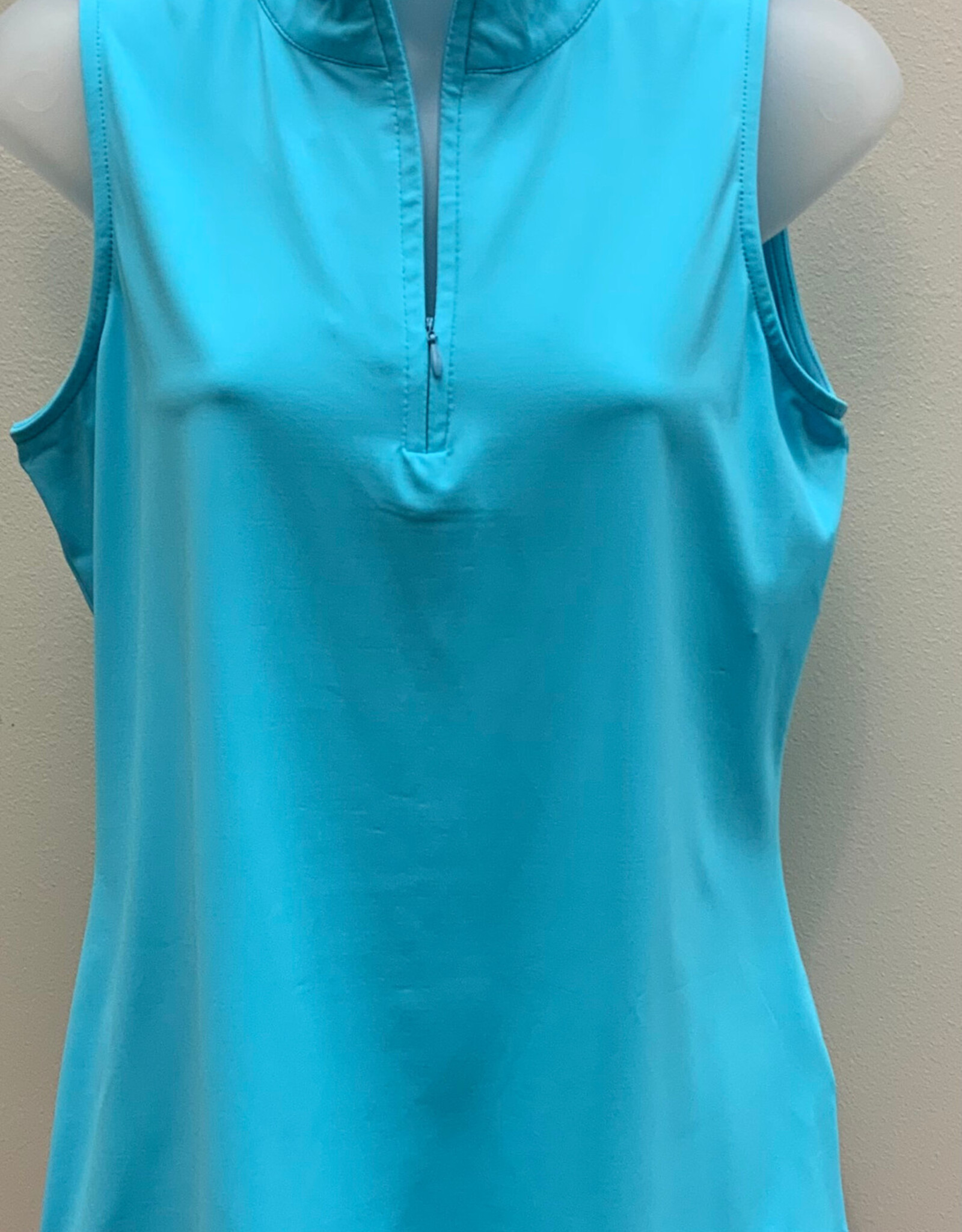 Lulu B Lulu B Sleeveless Zip Top