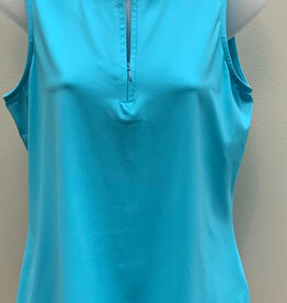 Lulu B Lulu B Sleeveless Zip Top
