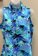 Lulu B Lulu B Sleeveless Zip Top