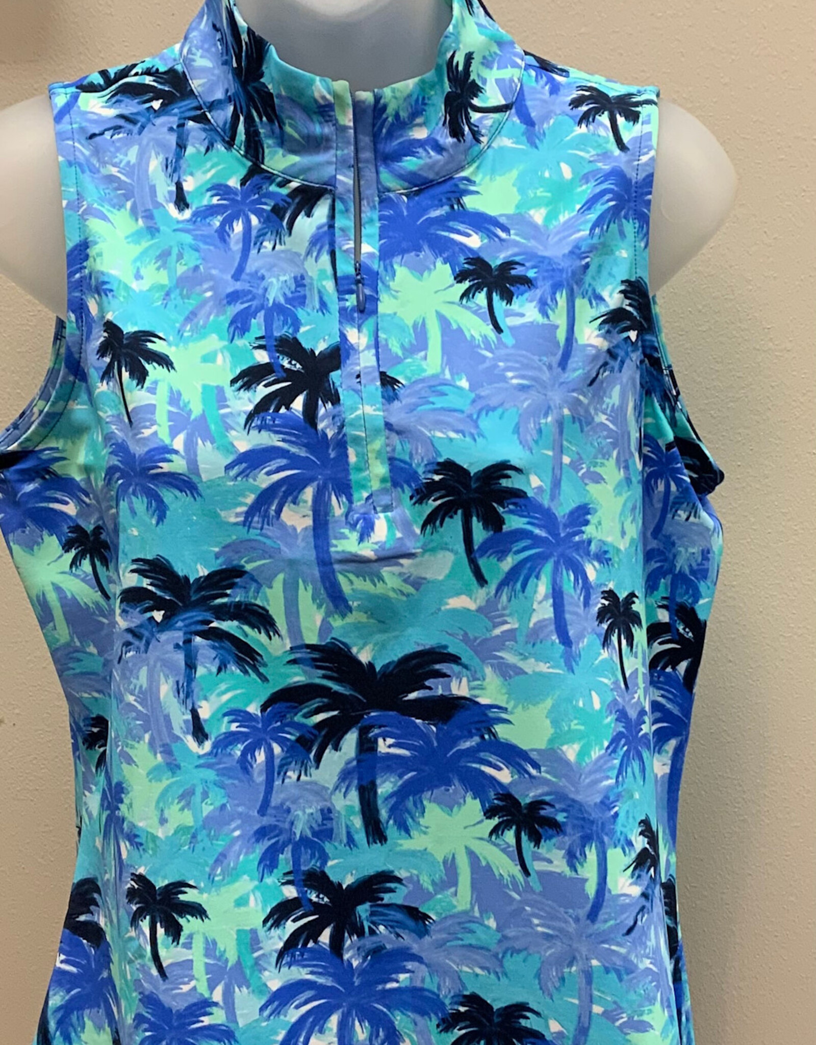 Lulu B Lulu B Sleeveless Zip Top