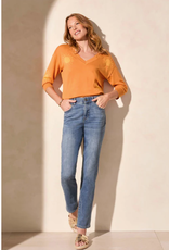 Tribal  Tribal Dark Vintage Sophia Curvy Fit Straight Leg Denim Pant