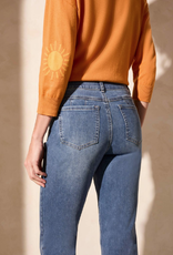 Tribal  Tribal Dark Vintage Sophia Curvy Fit Straight Leg Denim Pant