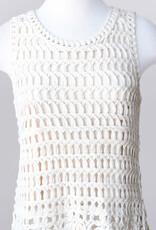 Keren Hart Keren Hart Natural Crochet Sleeveless Crew Neck Tank