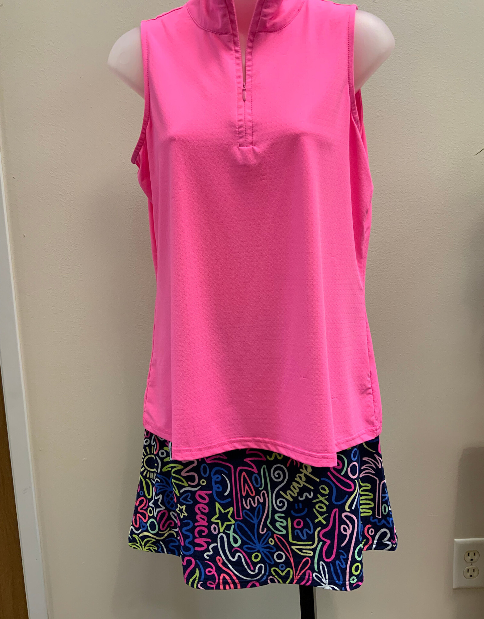 Beachtime BEACHTIME UPF 50+  SPF3197P  Navy Multi Print Skort AL