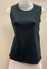 Lulu B  Black Round Neck Sleeveless Top