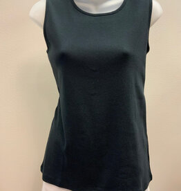 Lulu B  Black Round Neck Sleeveless Top