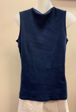 Lulu B Lulu B  Navy Round Neck Sleeveless Top