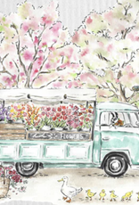 Truck With Flowers & Ducks Wet It!
