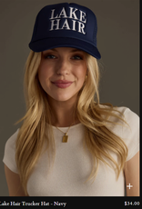 Panache Apparel Panache Navy Lake Hair Trucker Hat