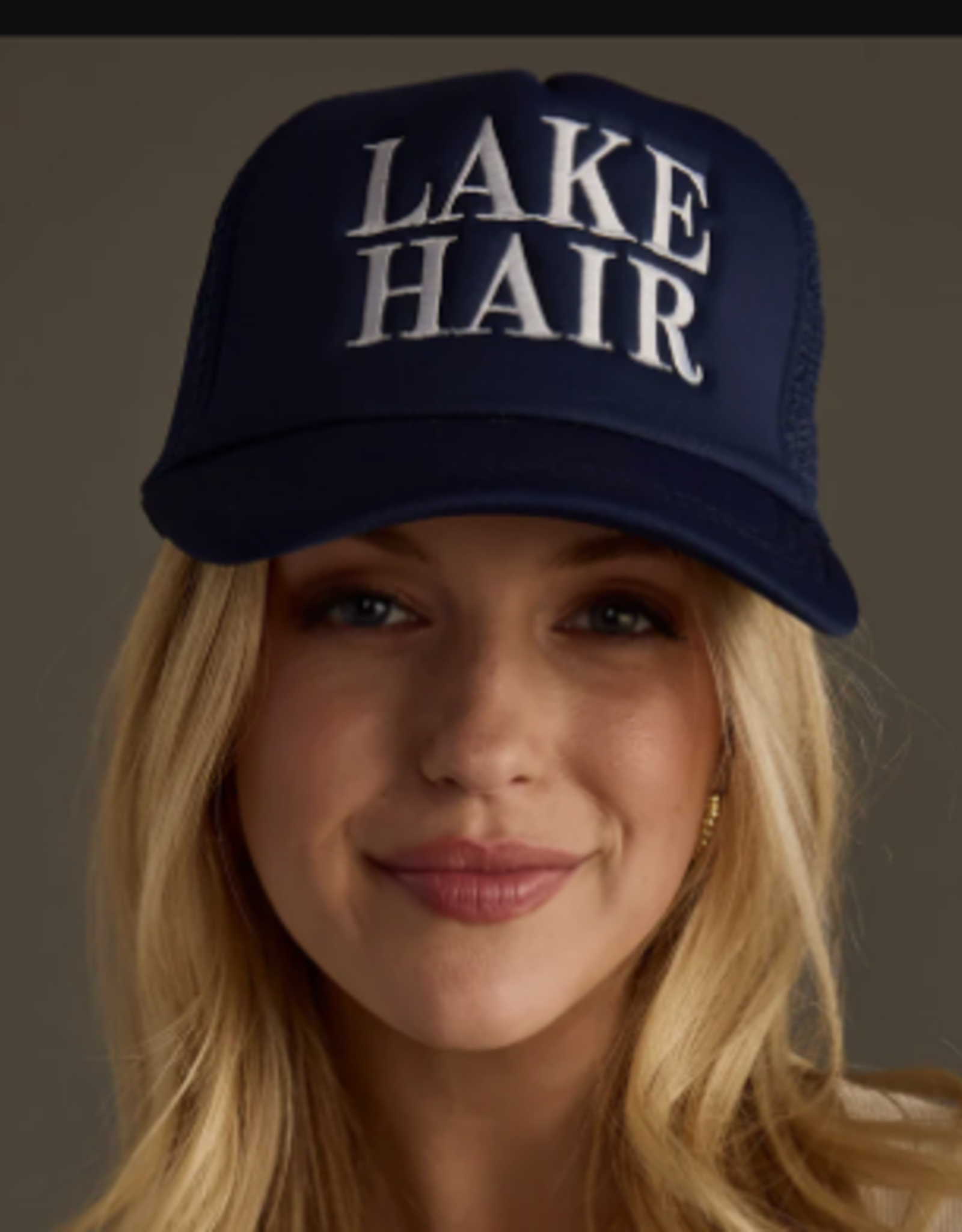 Panache Apparel Panache Navy Lake Hair Trucker Hat