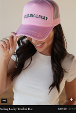 Panache Apparel Panache Pink Feeling Lucky Trucker Hat