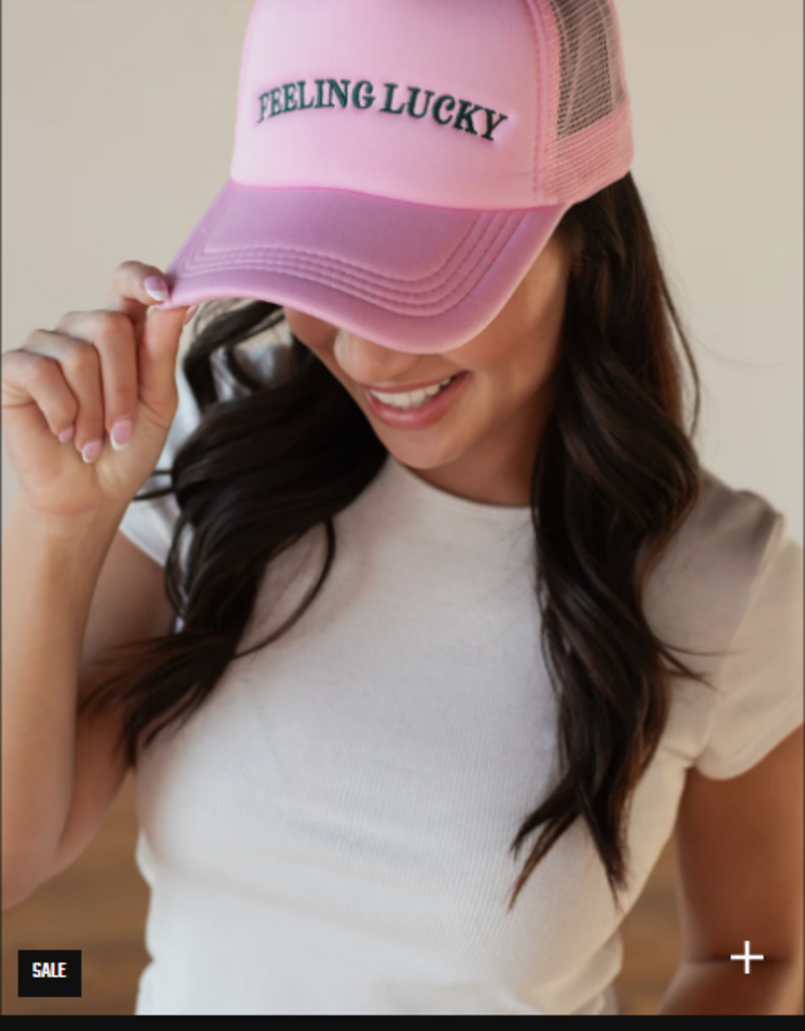 Panache Apparel Panache Pink Feeling Lucky Trucker Hat