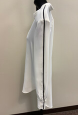 Lysse Lysse Josephine Off White Tuxedo Button Up Shirt HB