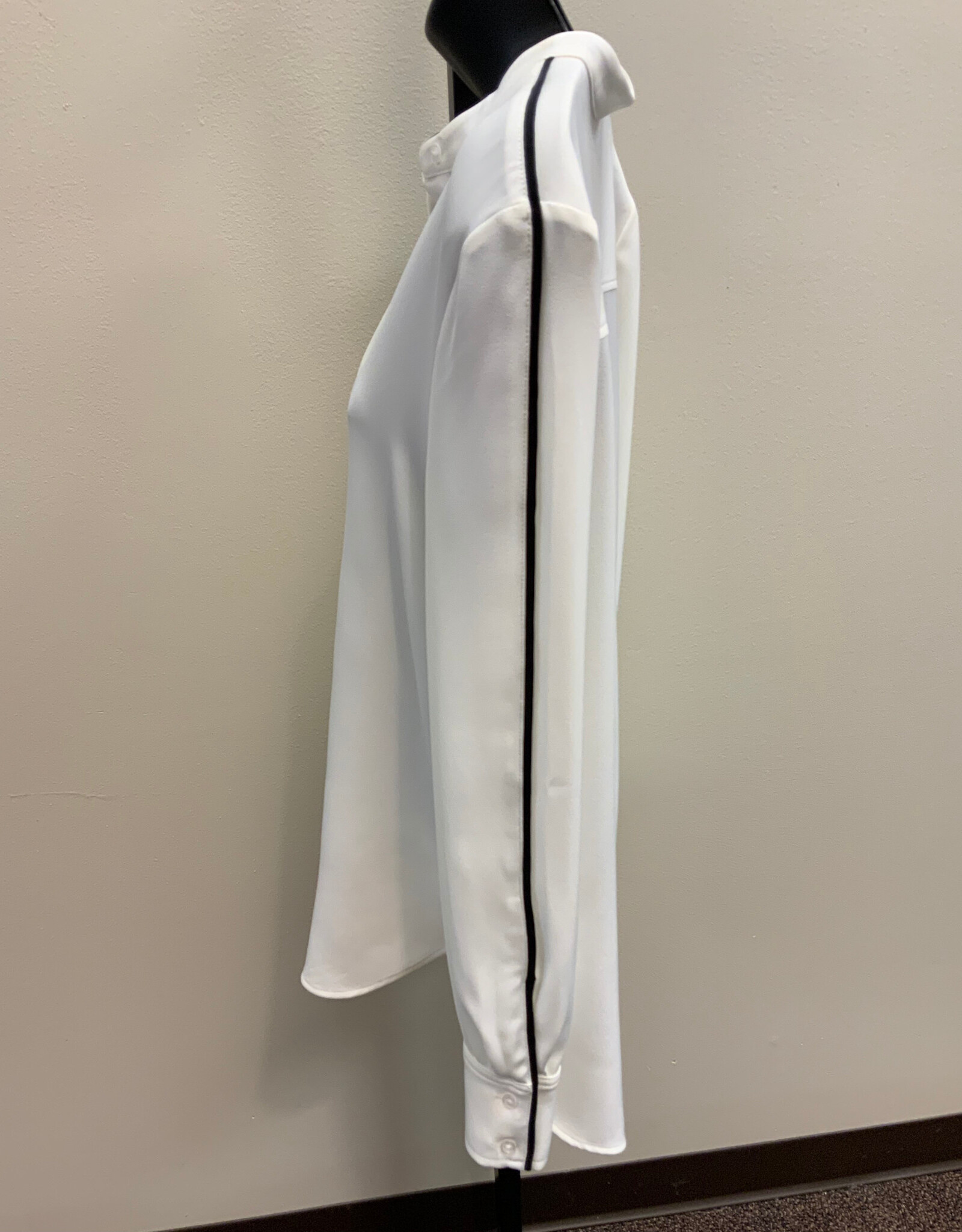 Lysse Lysse Josephine Off White Tuxedo Button Up Shirt HB
