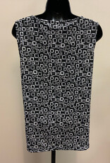 Multiples Multiples Blk/Wht Hi Neck Tank Top BS Multiples Multiples Blk/Wht Hi Neck Tank Top BS