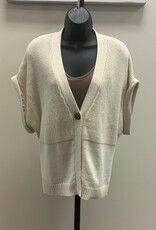 Multiples Multiples M35402KM Flax Cuffed Dolman 1-Button Front Cardigan AL