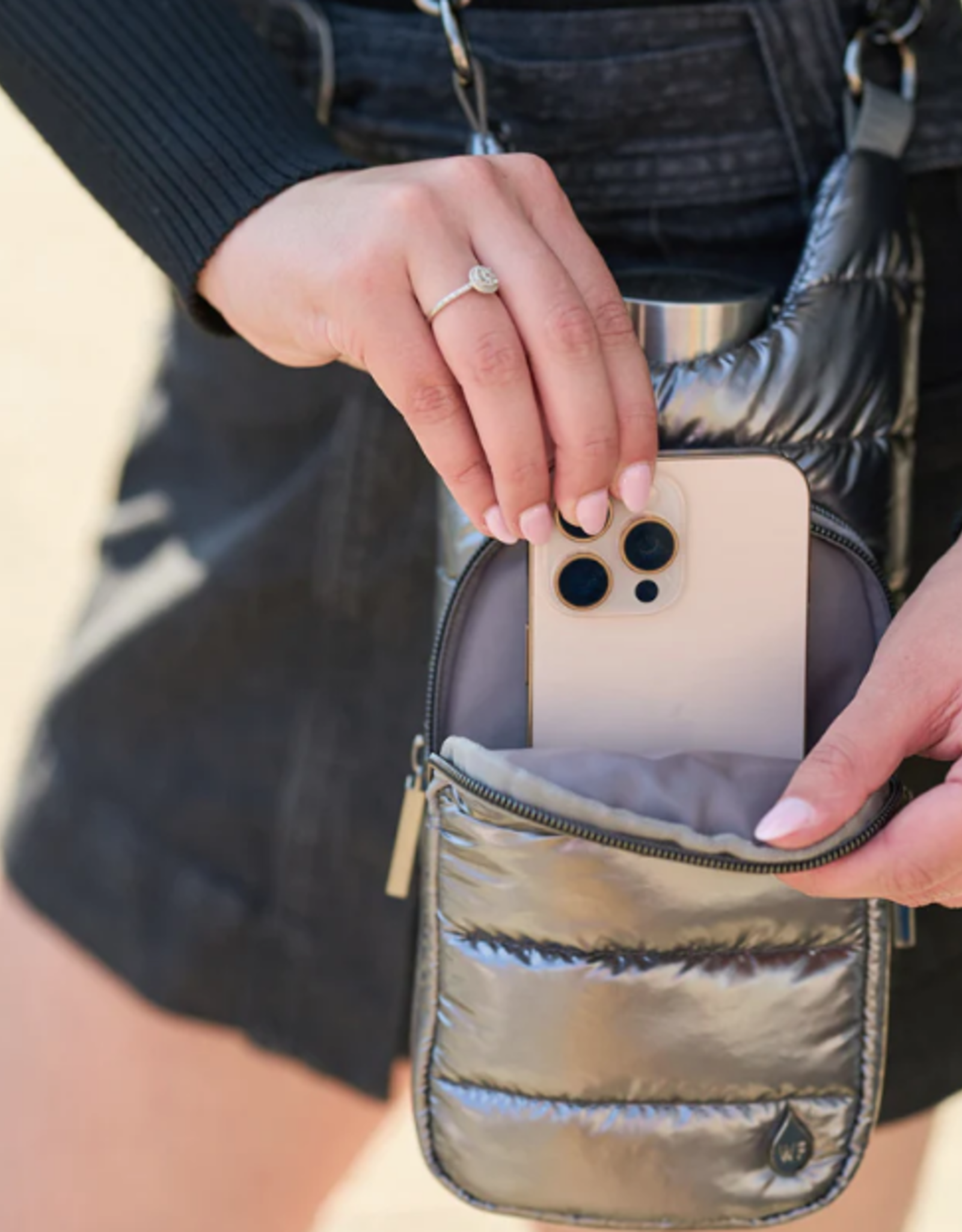 WanderFull WanderFull Pewter Hydrobag w/ Gunmetal Hardware