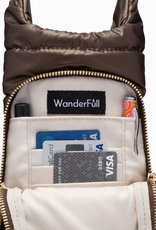 WanderFull WanderFull Chocolate Brown Hydrobag w/ Gold Hardware