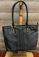 Coronet Coronet Black Tote W/Whipstitch Detail