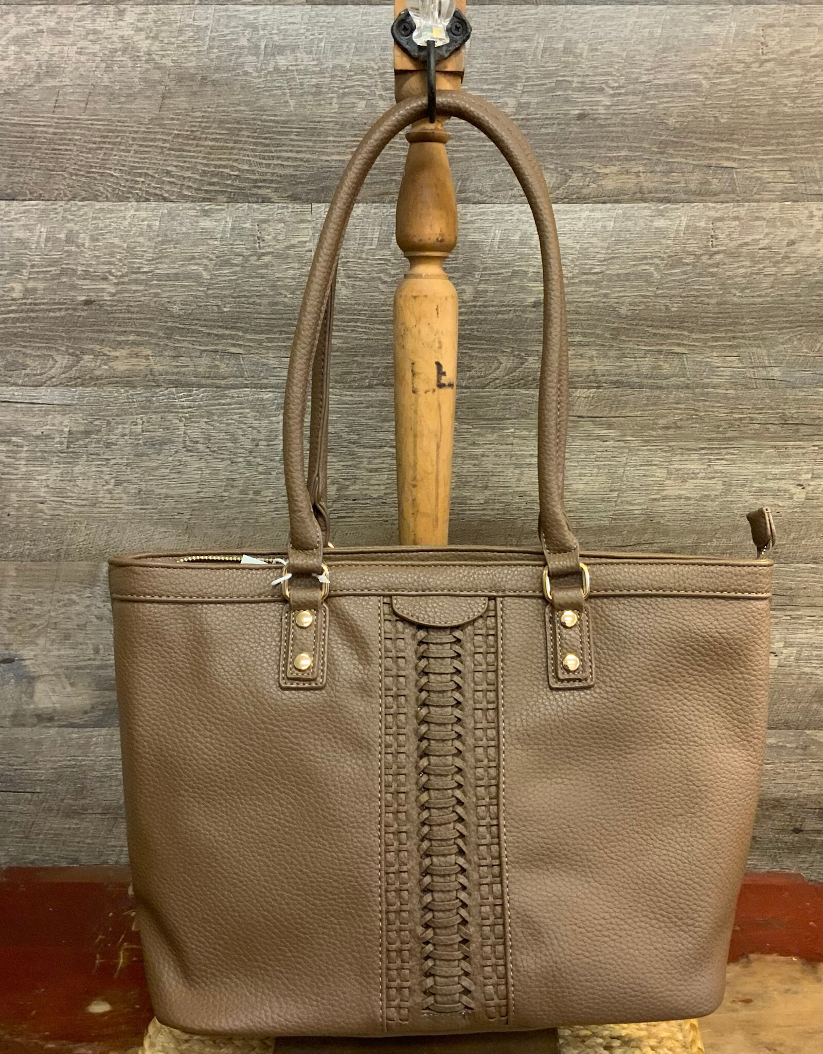 Coronet Coronet Brown Tote W/Whipstitch Detail