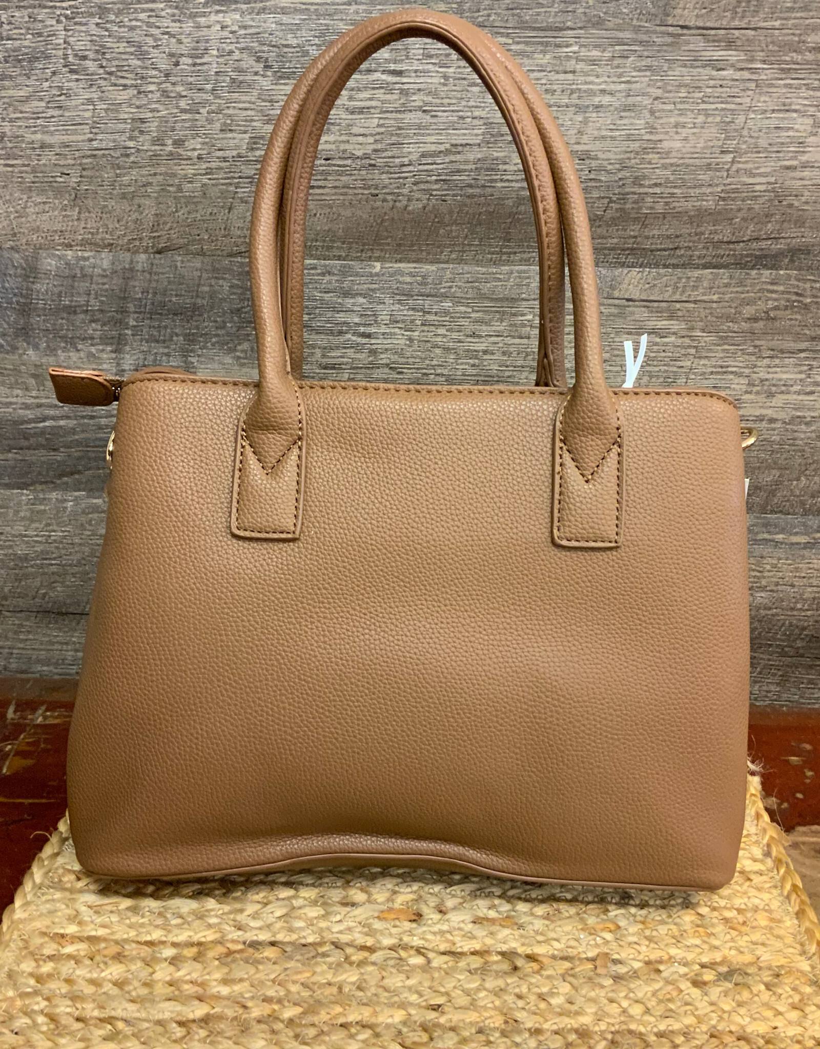 Coronet Coronet Brown Structured Satchel W/Whipstitch