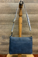 Coronet Coronet Navy Rectangular Crossbody W/Guitar Strap