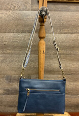 Coronet Coronet Navy Rectangular Crossbody W/Guitar Strap