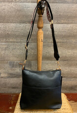 Coronet Coronet Black Guitar Strap Crossbody W/Front Pocket