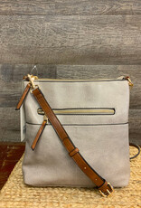 Coronet Coronet Grey Crossbody W/Brown Strap