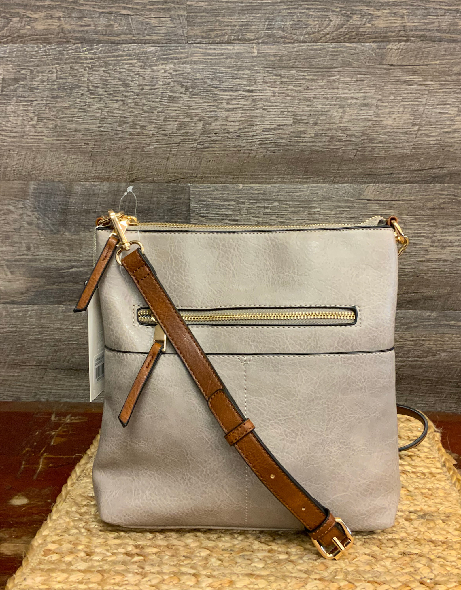 Coronet Coronet Grey Crossbody W/Brown Strap